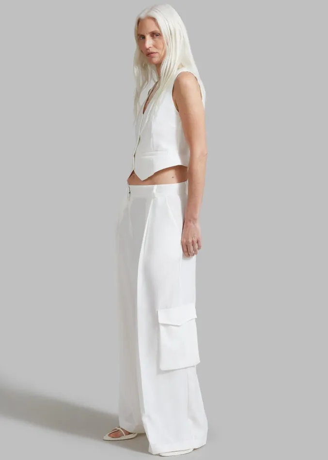 The Frankie Shop Gladys Vest 8211 White Women Suits