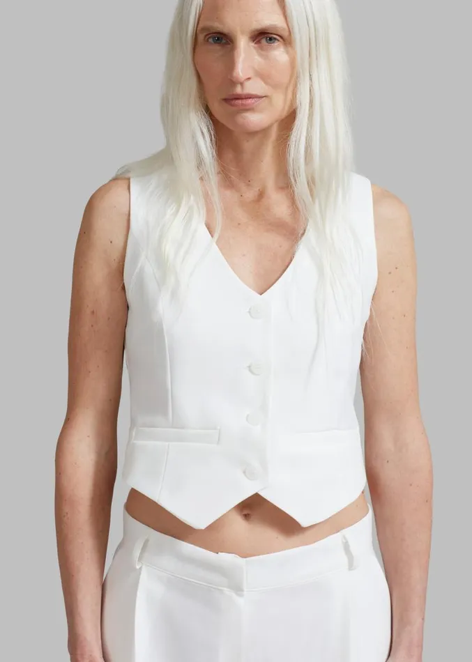 The Frankie Shop Gladys Vest 8211 White Women Suits