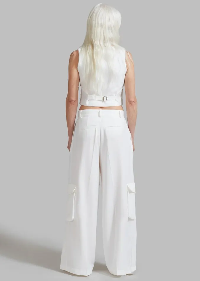 The Frankie Shop Gladys Vest 8211 White Women Suits