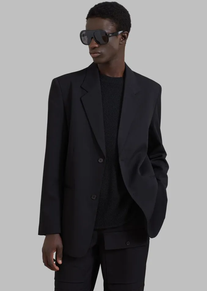 The Frankie Shop Grant Blazer 8211 Black Men Outerwear