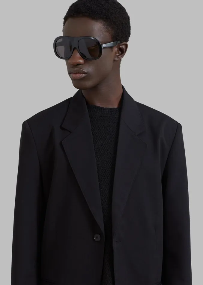 The Frankie Shop Grant Blazer 8211 Black Men Outerwear