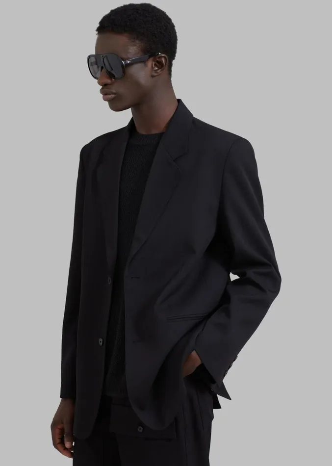 The Frankie Shop Grant Blazer 8211 Black Men Outerwear