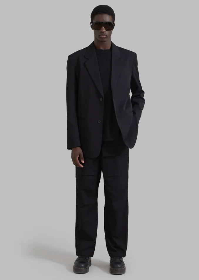 The Frankie Shop Grant Cargo Pants 8211 Black Men Suits