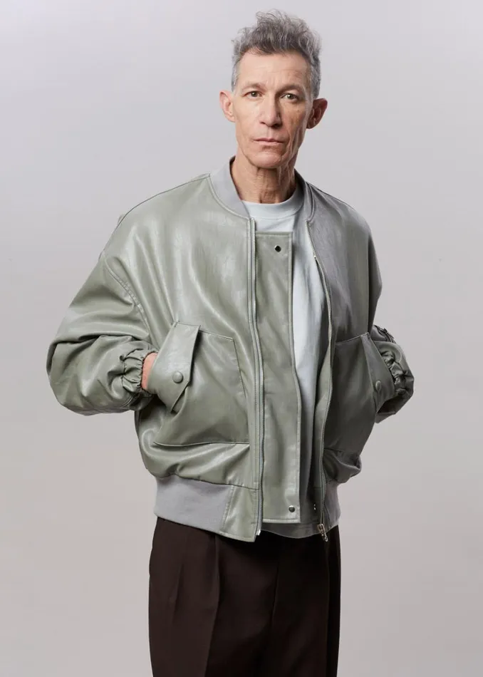 The Frankie Shop Hane Faux Leather Bomber 8211 Eucalyptus MenWomen Outerwear