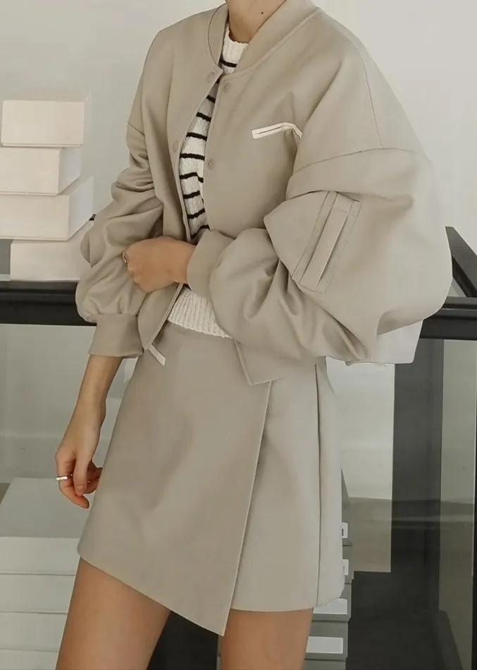 The Frankie Shop Hava Jacket 8211 Beige Women Clothing