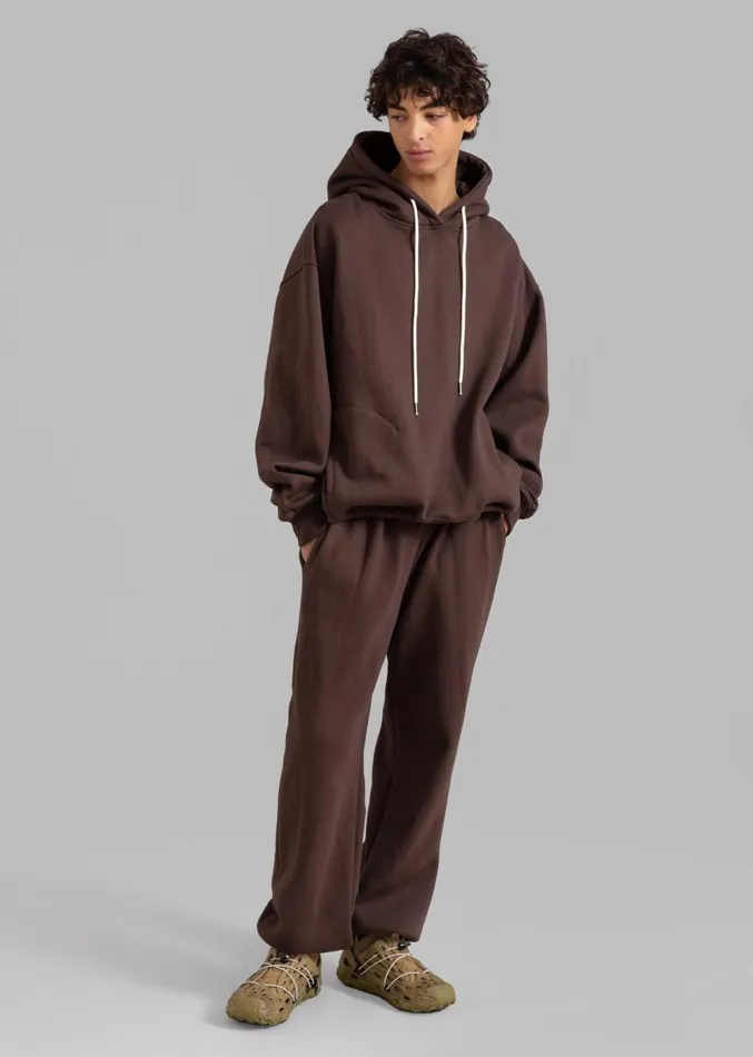 The Frankie Shop Hoops Hoodie 8211 Chocolate Plum WomenMen Loungewear