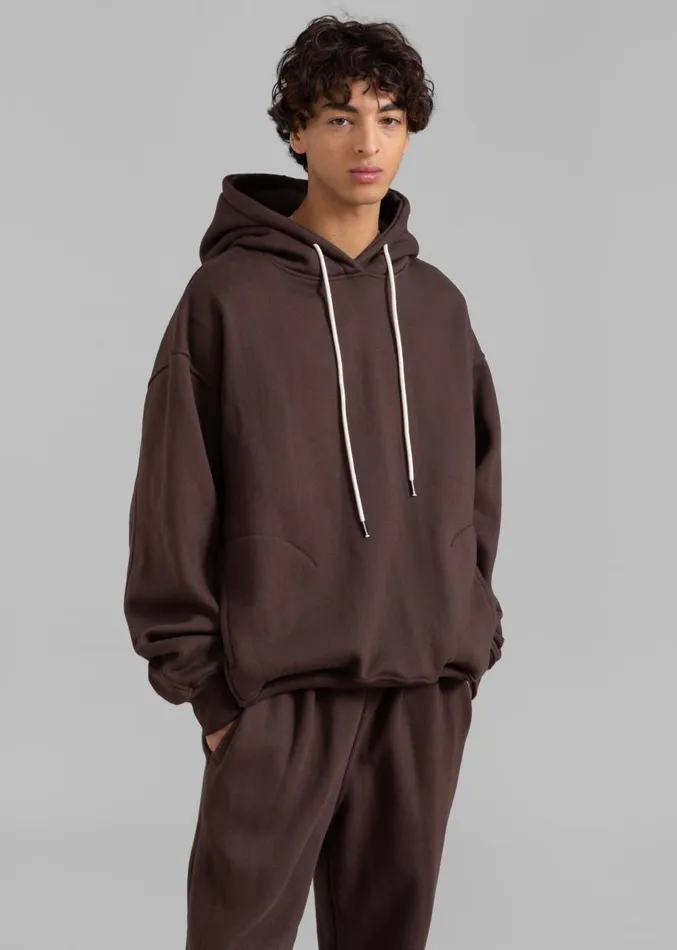 The Frankie Shop Hoops Hoodie 8211 Chocolate Plum WomenMen Loungewear