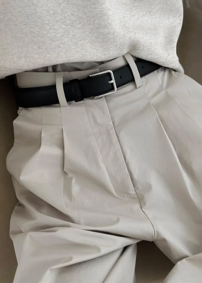 The Frankie Shop Jayden Wide Pants 8211 Taupe Women Clothing