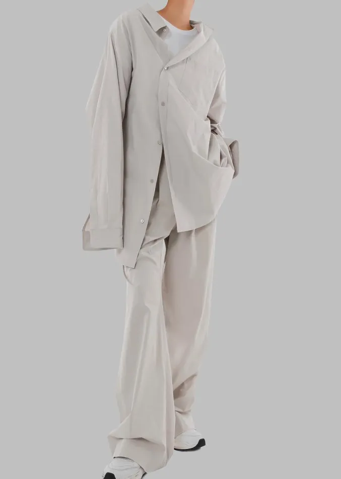 The Frankie Shop Jayden Wide Pants 8211 Taupe Women Clothing