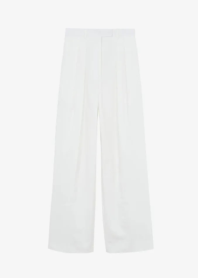 The Frankie Shop Jayden Wide Pants 8211 White Women Clothing