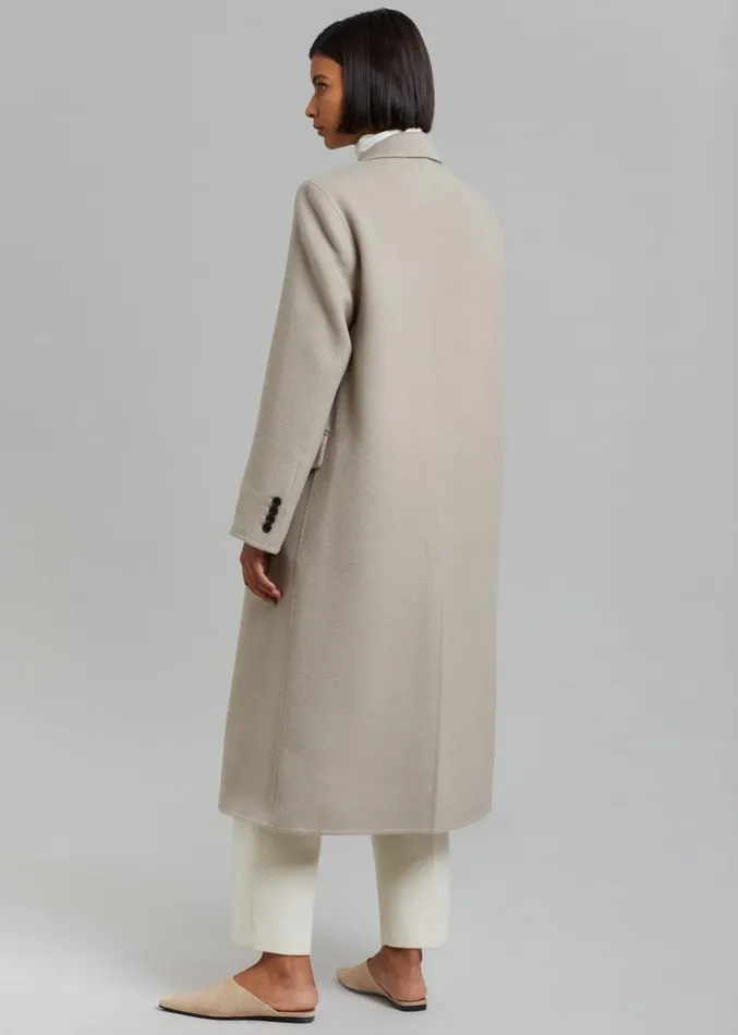The Frankie Shop Jodie Double Pocket Coat 8211 Beige Women Outerwear