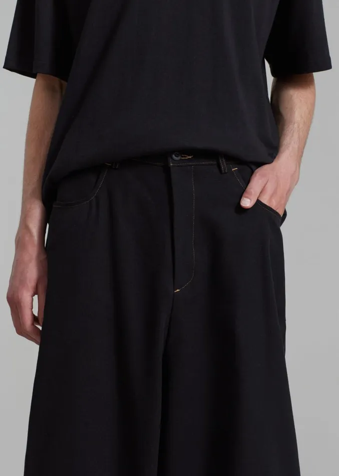 The Frankie Shop Joshua Baggy Pants 8211 Black Men Clothing