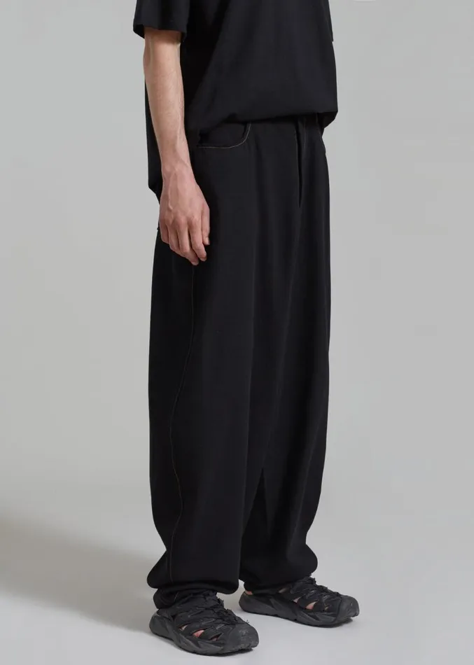 The Frankie Shop Joshua Baggy Pants 8211 Black Men Clothing