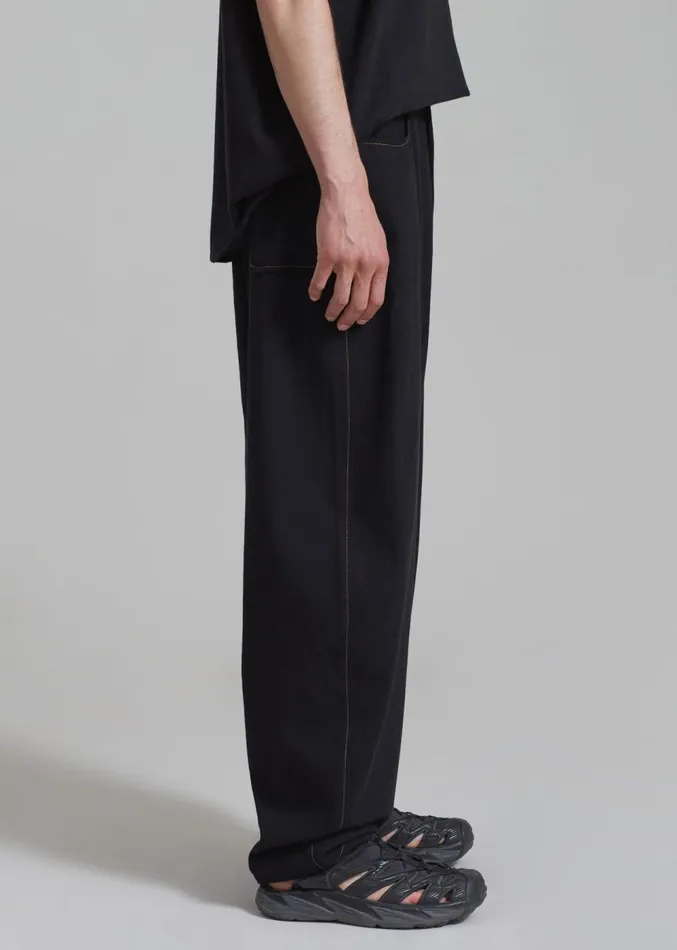 The Frankie Shop Joshua Baggy Pants 8211 Black Men Clothing