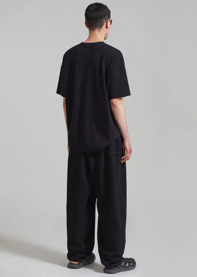 The Frankie Shop Joshua Baggy Pants 8211 Black Men Clothing