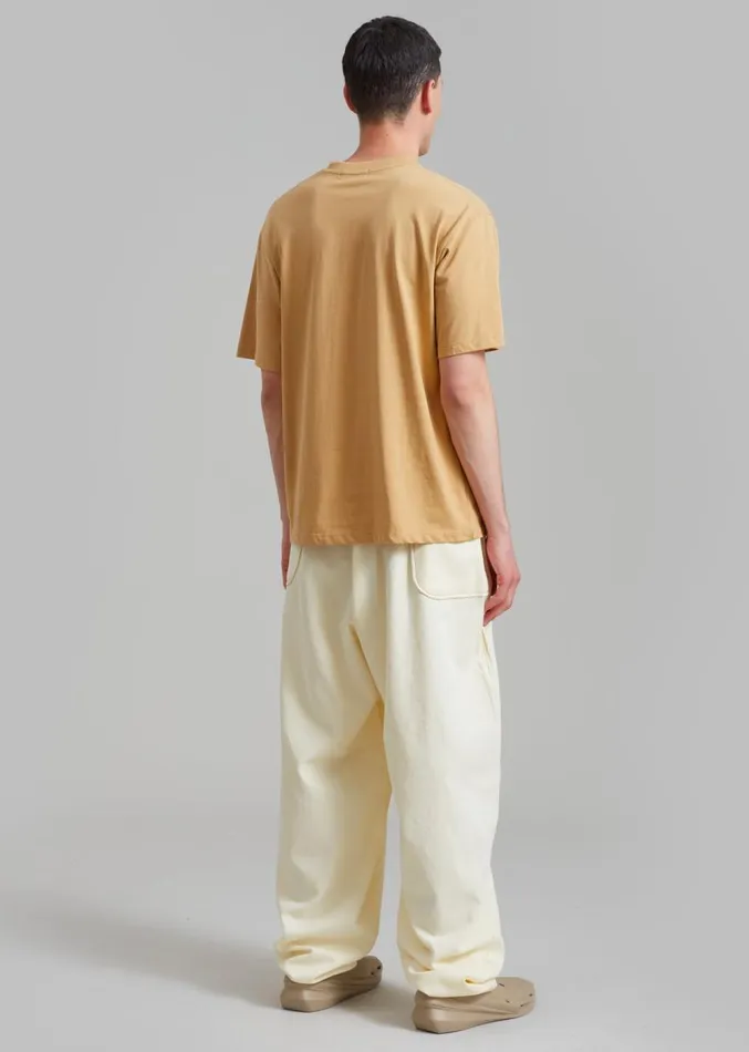 The Frankie Shop Joshua Baggy Pants 8211 Cream Men Bottoms