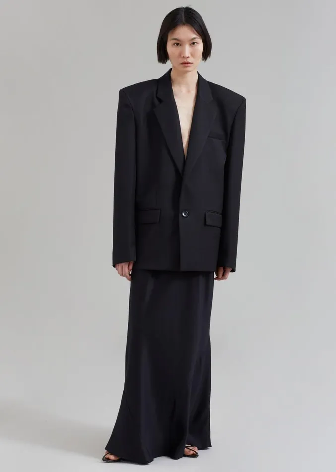 The Frankie Shop Jun Blazer 8211 Black Women Outerwear