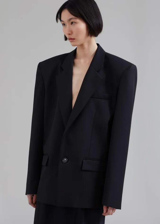 The Frankie Shop Jun Blazer 8211 Black Women Outerwear