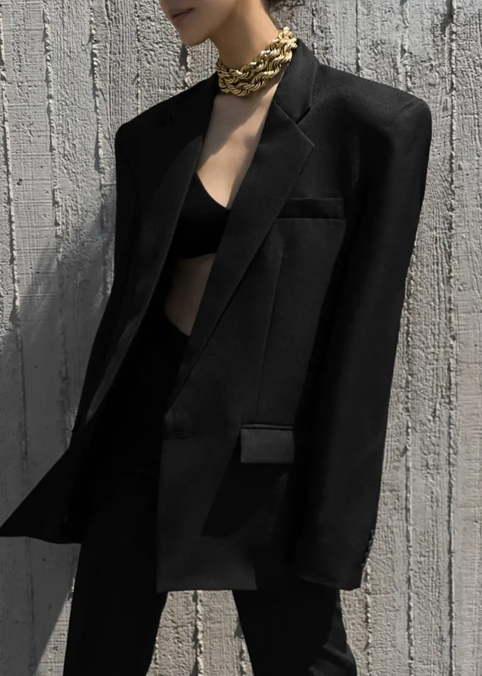 The Frankie Shop Jun Blazer 8211 Black Women Outerwear