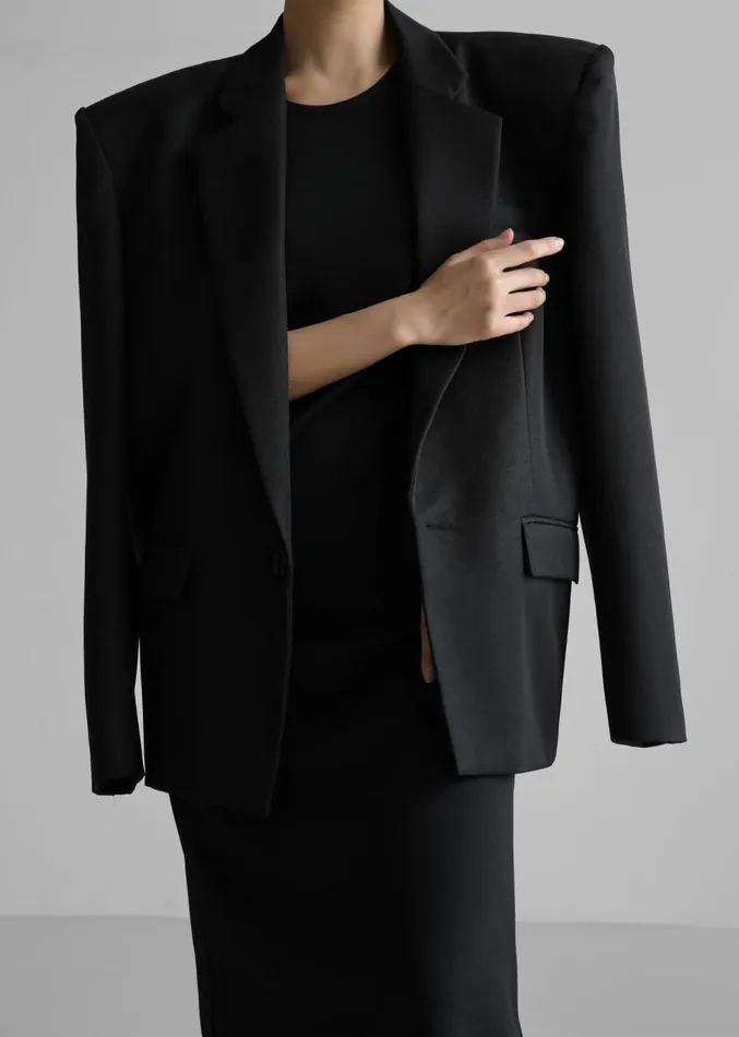 The Frankie Shop Jun Blazer 8211 Black Women Outerwear