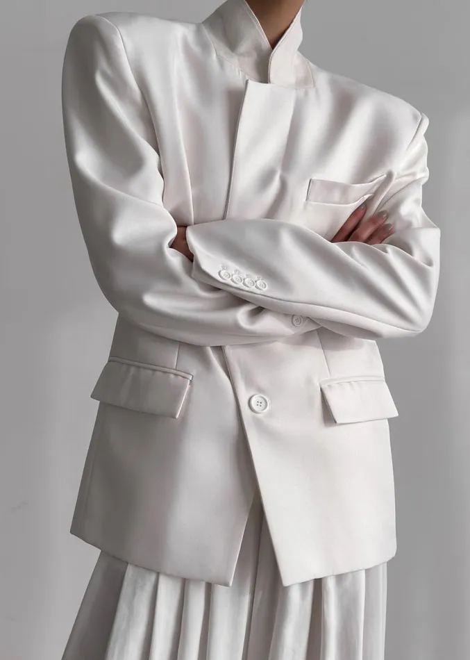 The Frankie Shop Jun Blazer 8211 White Women Clothing