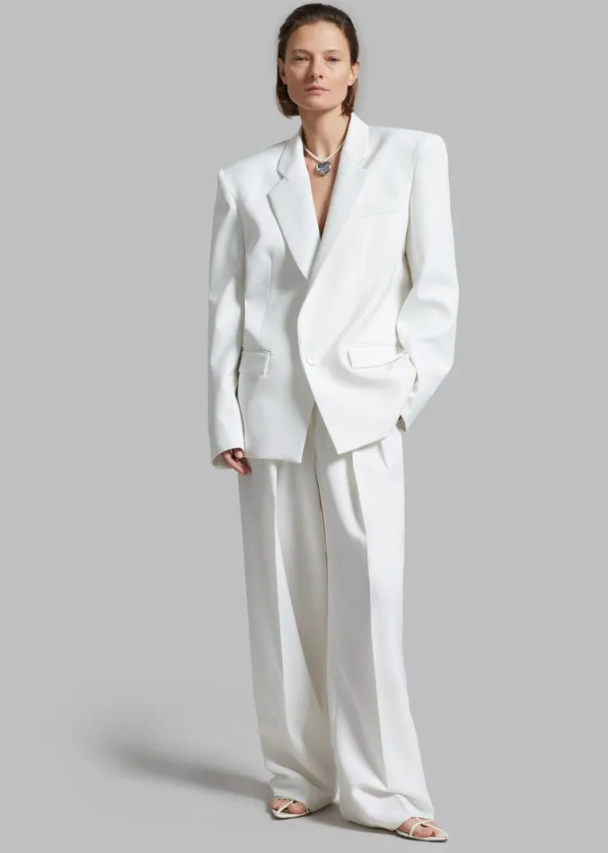 The Frankie Shop Jun Blazer 8211 White Women Clothing