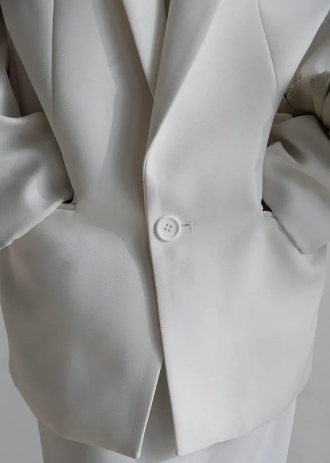The Frankie Shop Jun Blazer 8211 White Women Clothing
