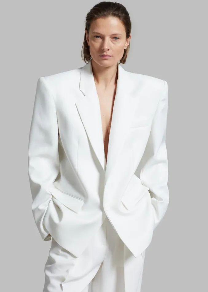 The Frankie Shop Jun Blazer 8211 White Women Clothing