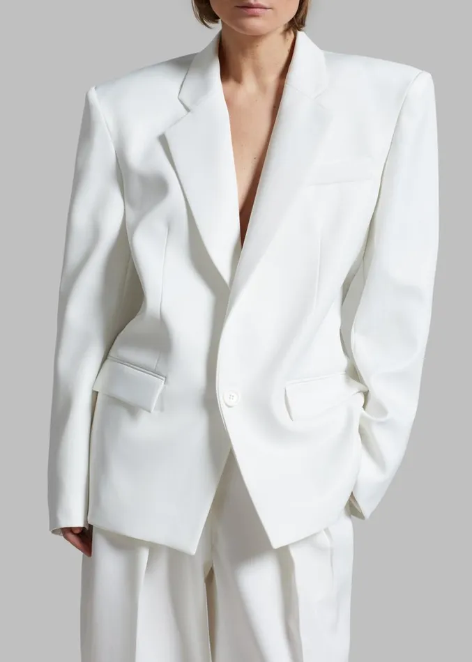 The Frankie Shop Jun Blazer 8211 White Women Clothing