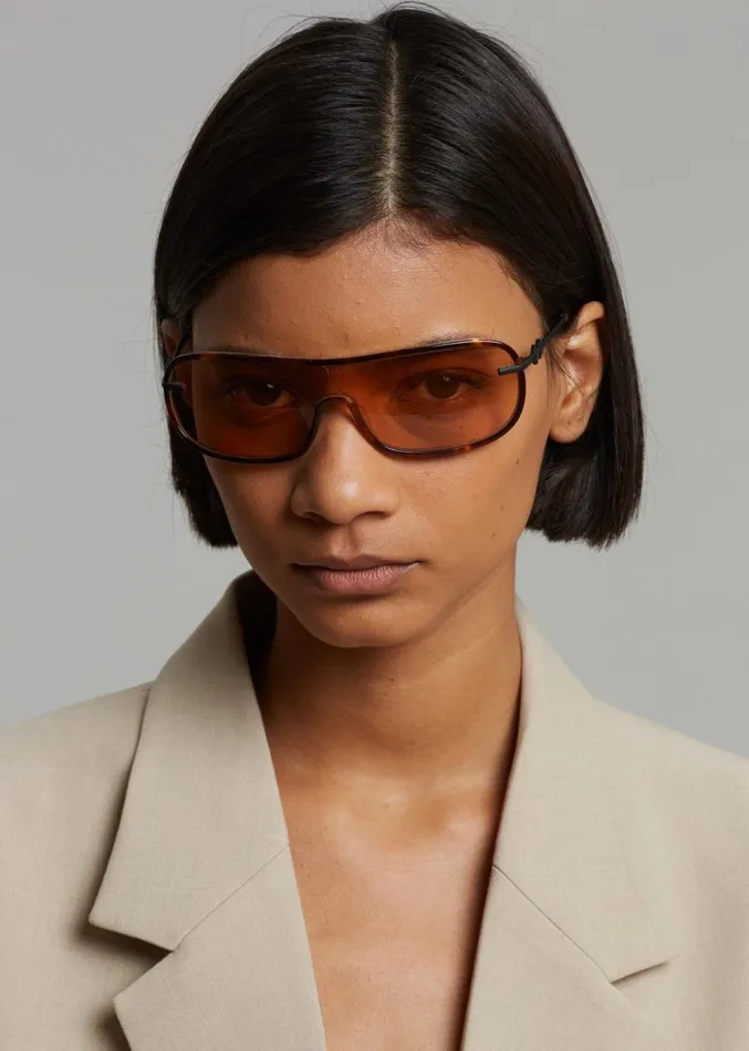 The Frankie Shop Karen Wazen Jordan Sunglasses 8211 Peanut Women Accessories