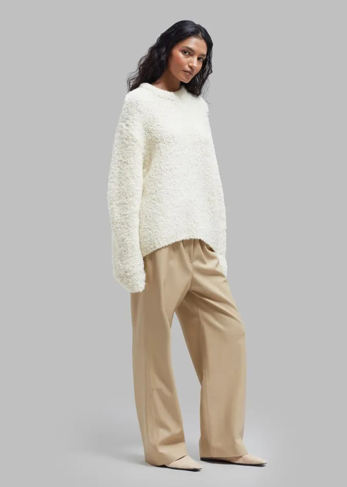 The Frankie Shop Kelan Faux Leather Pants 8211 Butter Women Clothing