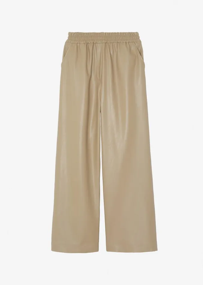 The Frankie Shop Kelan Faux Leather Pants 8211 Butter Women Clothing