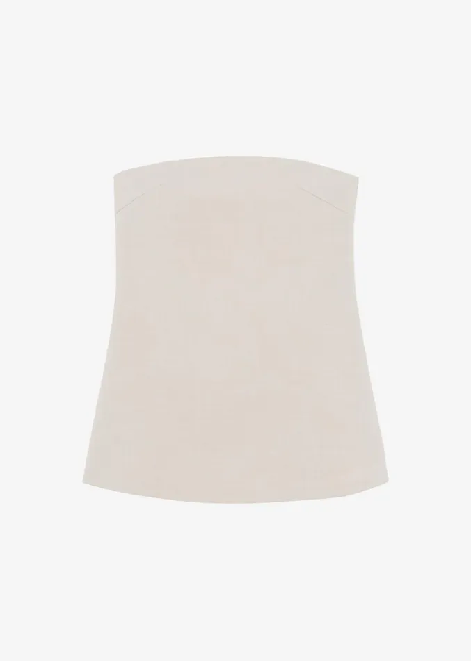 The Frankie Shop Kit Strapless Top 8211 Beige Women Clothing