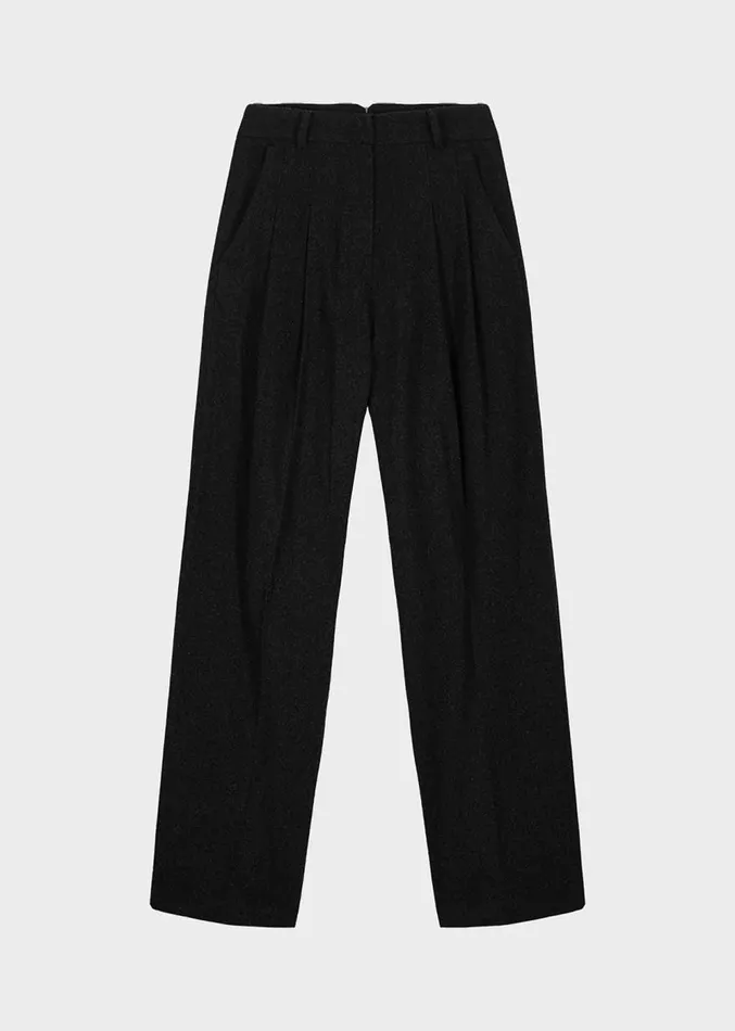 The Frankie Shop Layton Wool Suit Pants 8211 Black Women Clothing