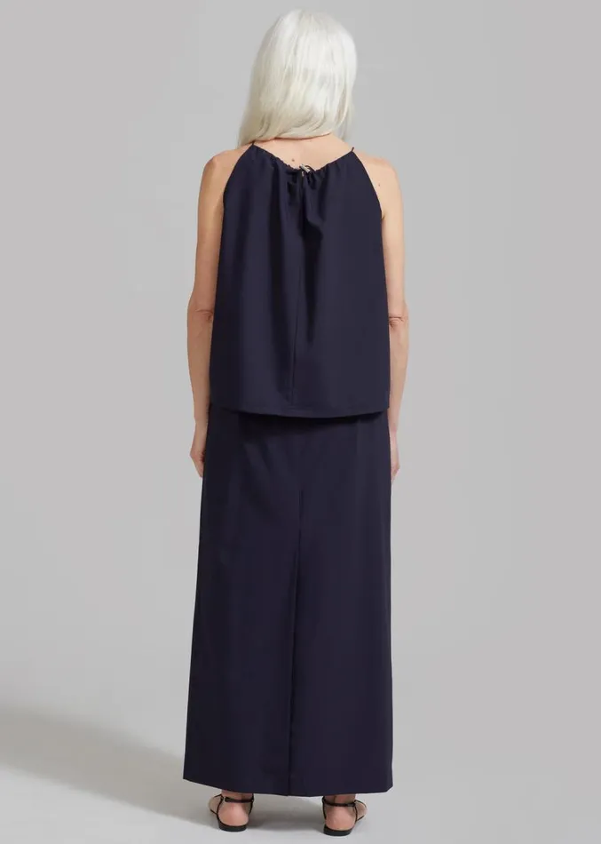 The Frankie Shop Leah Sleeveless Top 8211 Navy Women Tops
