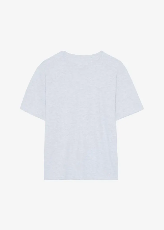 The Frankie Shop Lilou Simple Tee 8211 Light Grey Melange Women Tops