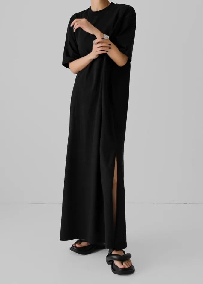 The Frankie Shop Lou Oversized Tee Dress 8211 Black Women Dresses
