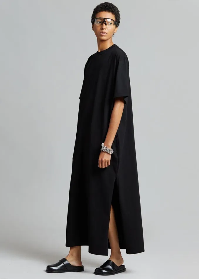 The Frankie Shop Lou Oversized Tee Dress 8211 Black Women Dresses