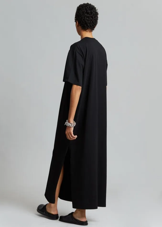 The Frankie Shop Lou Oversized Tee Dress 8211 Black Women Dresses