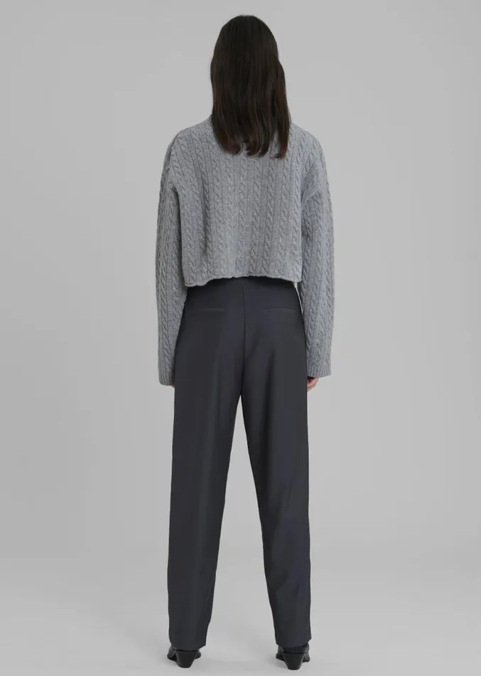 The Frankie Shop Louise Cut Out Trousers 8211 Charcoal Women Clothing