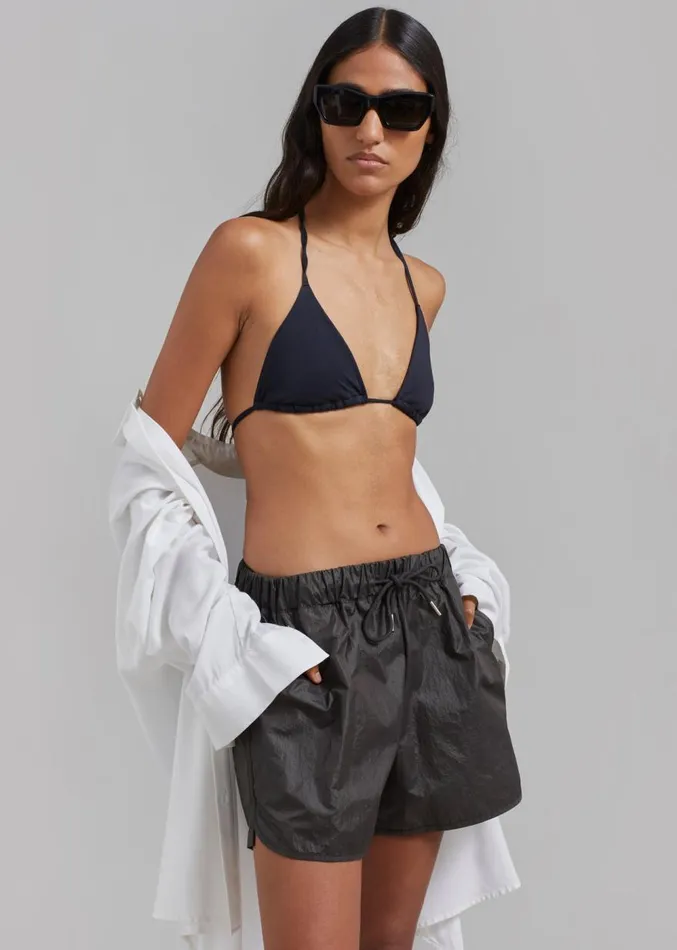 The Frankie Shop Lowen Shorts 8211 Charcoal Women Bottoms