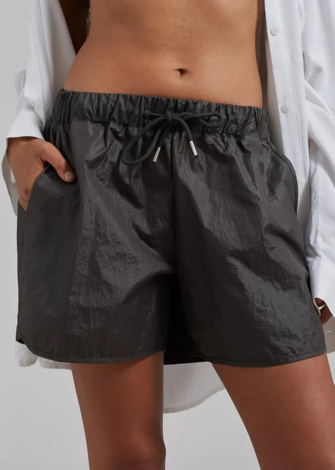 The Frankie Shop Lowen Shorts 8211 Charcoal Women Bottoms
