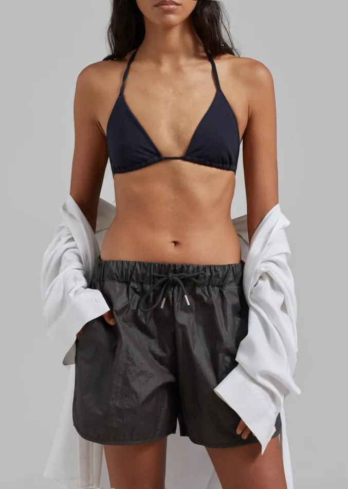 The Frankie Shop Lowen Shorts 8211 Charcoal Women Bottoms