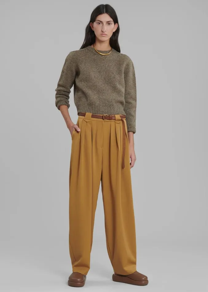 The Frankie Shop Luce Pleated Pants 8211 Ginger Women Clothing