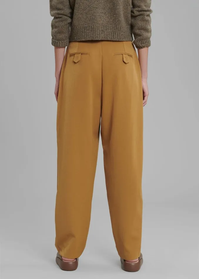 The Frankie Shop Luce Pleated Pants 8211 Ginger Women Clothing