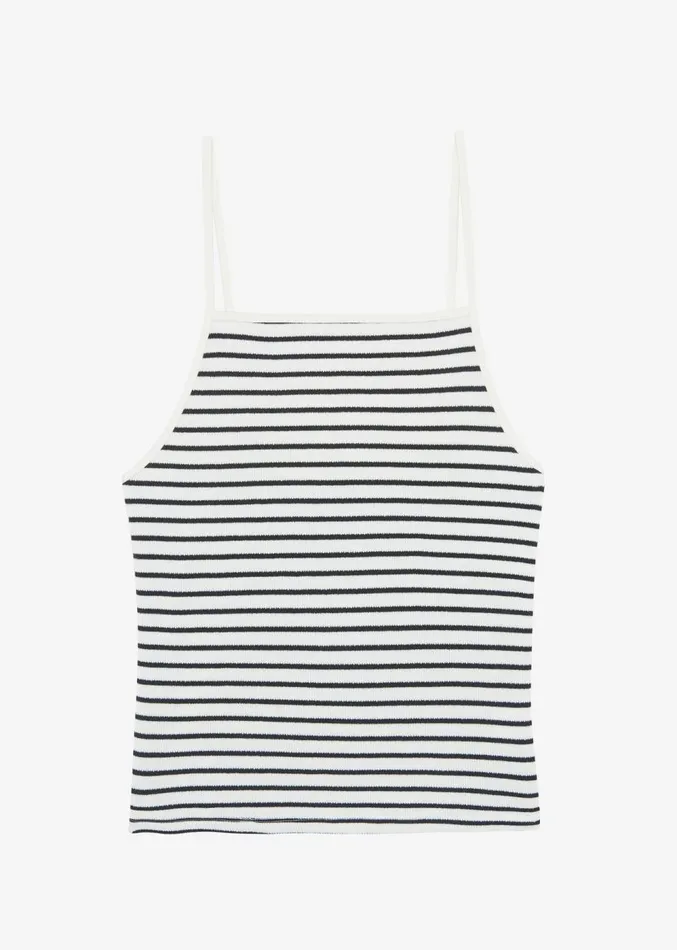 The Frankie Shop Maggie Sleeveless Top 8211 WhiteBlack Stripe Women Clothing