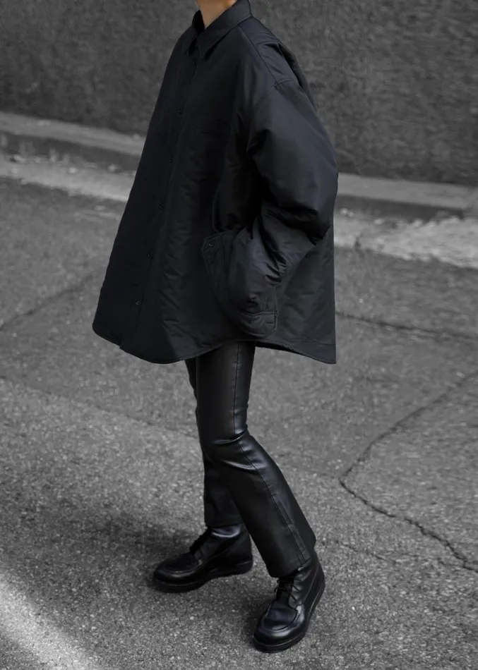 The Frankie Shop Maine Padded Shirt Jacket 8211 Black MenWomen Outerwear
