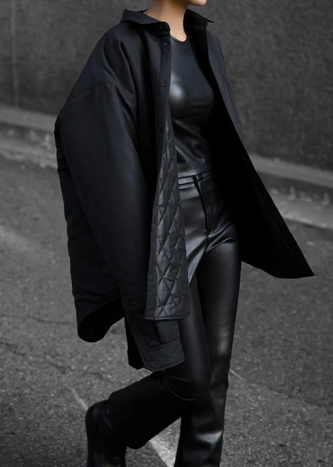 The Frankie Shop Maine Padded Shirt Jacket 8211 Black MenWomen Outerwear