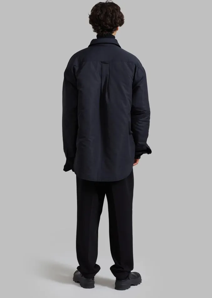 The Frankie Shop Maine Padded Shirt Jacket 8211 Black MenWomen Outerwear