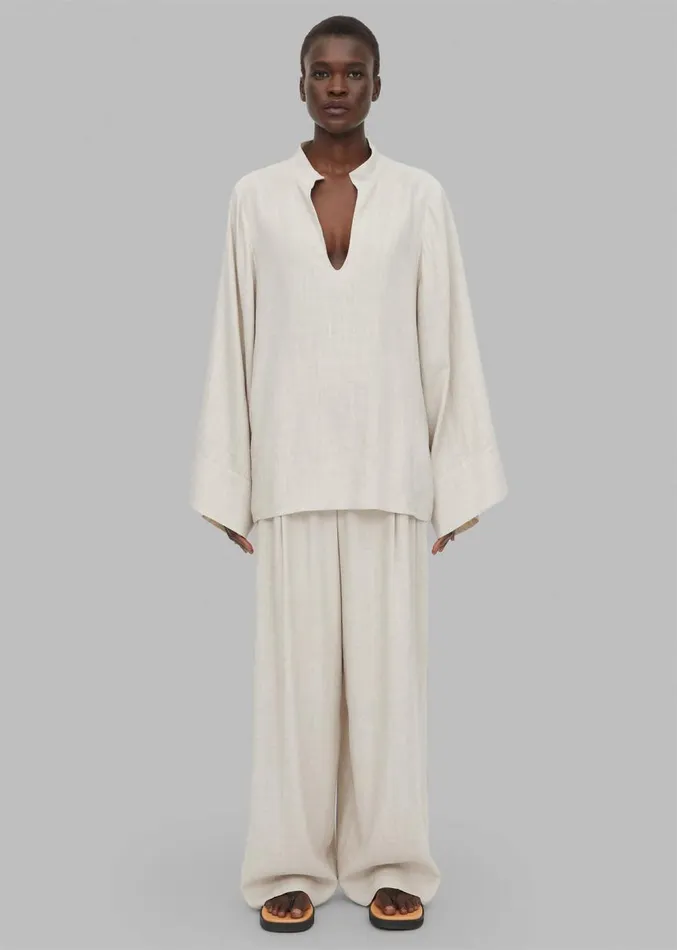 The Frankie Shop Malene Birger Lomaria Blouse 8211 Undyed Women Clothing